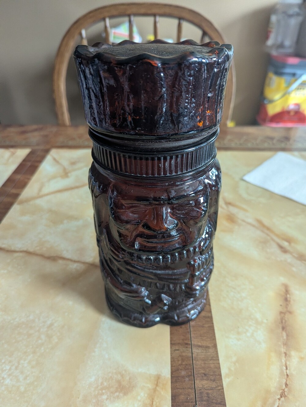Vintage Dutch Master Chieftain Humidor Indian Chief